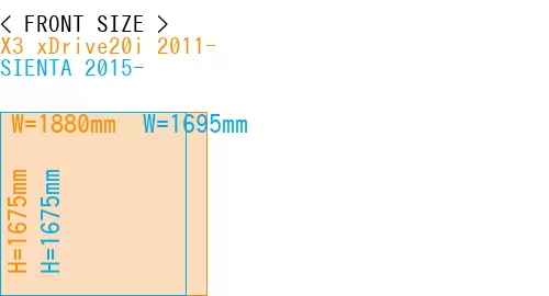 #X3 xDrive20i 2011- + SIENTA 2015-